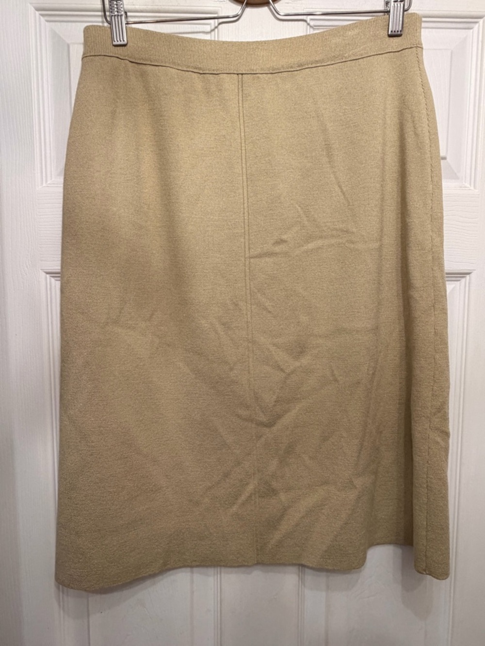 Classic Cream A-Line Women’s knit Skirt made in Italy